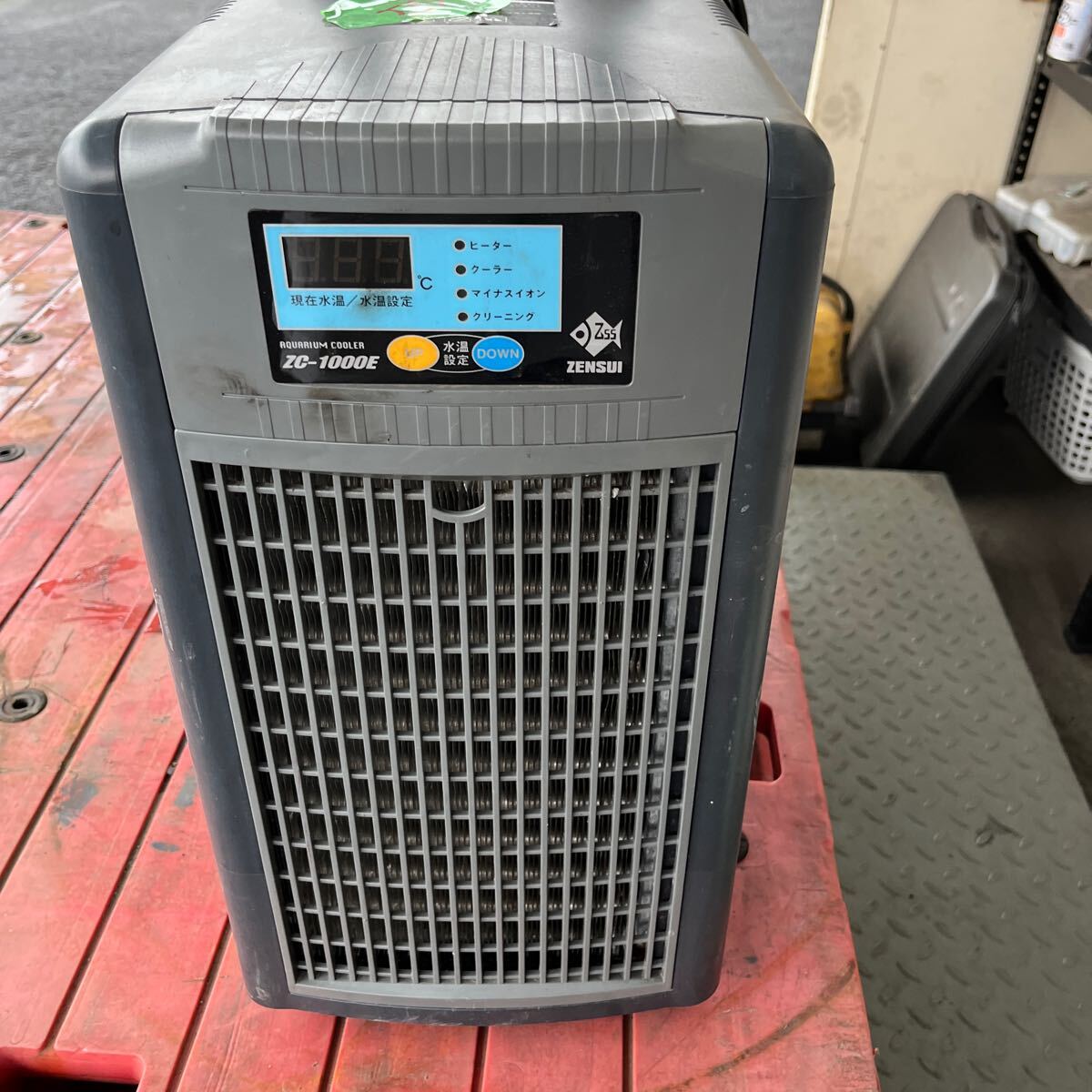 zen acid ZC-1000E aquarium cooler,air conditioner ZENSUI aquarium present condition goods electrification has confirmed 