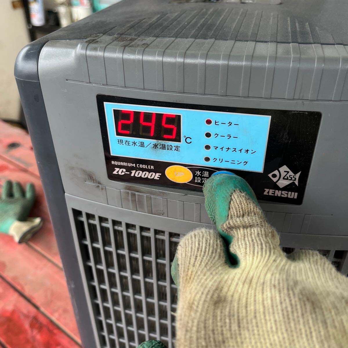 zen acid ZC-1000E aquarium cooler,air conditioner ZENSUI aquarium present condition goods electrification has confirmed 