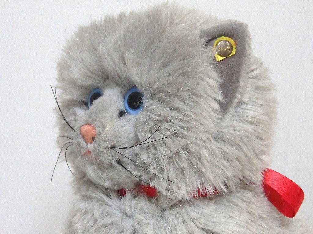 steiffシュタイフ/ ビンテージ・ペルシャ猫のミンカ /27㎝の画像3