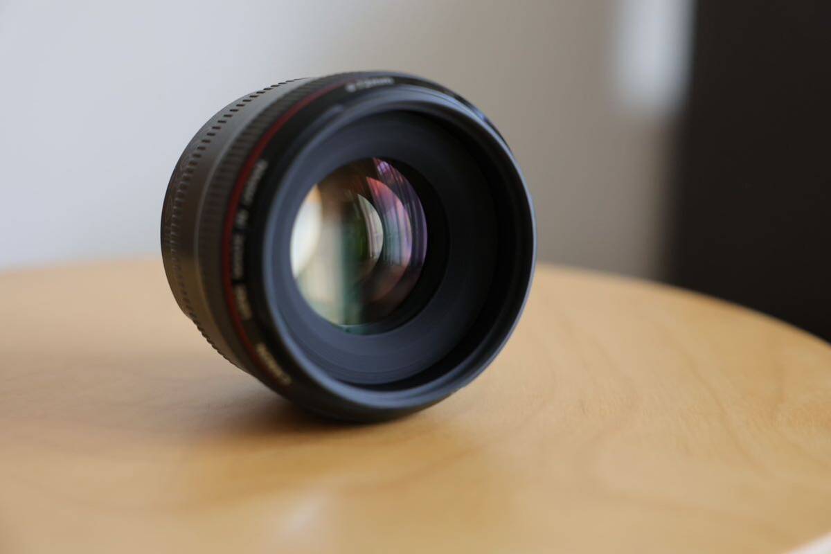 canon ef 50mm f1.2 l usm 中古美品 72mmレンズフィルター付きの画像4