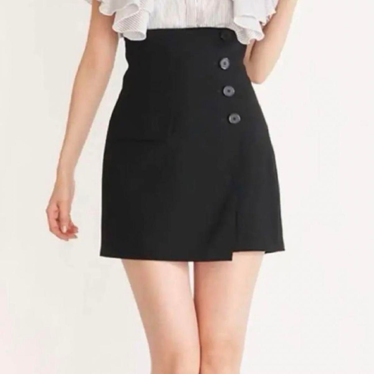 snidel Sustainableハイウエストキュロットショートパンツ 0 snidel Sustainableハイウエストキュロットショートパンツ 0