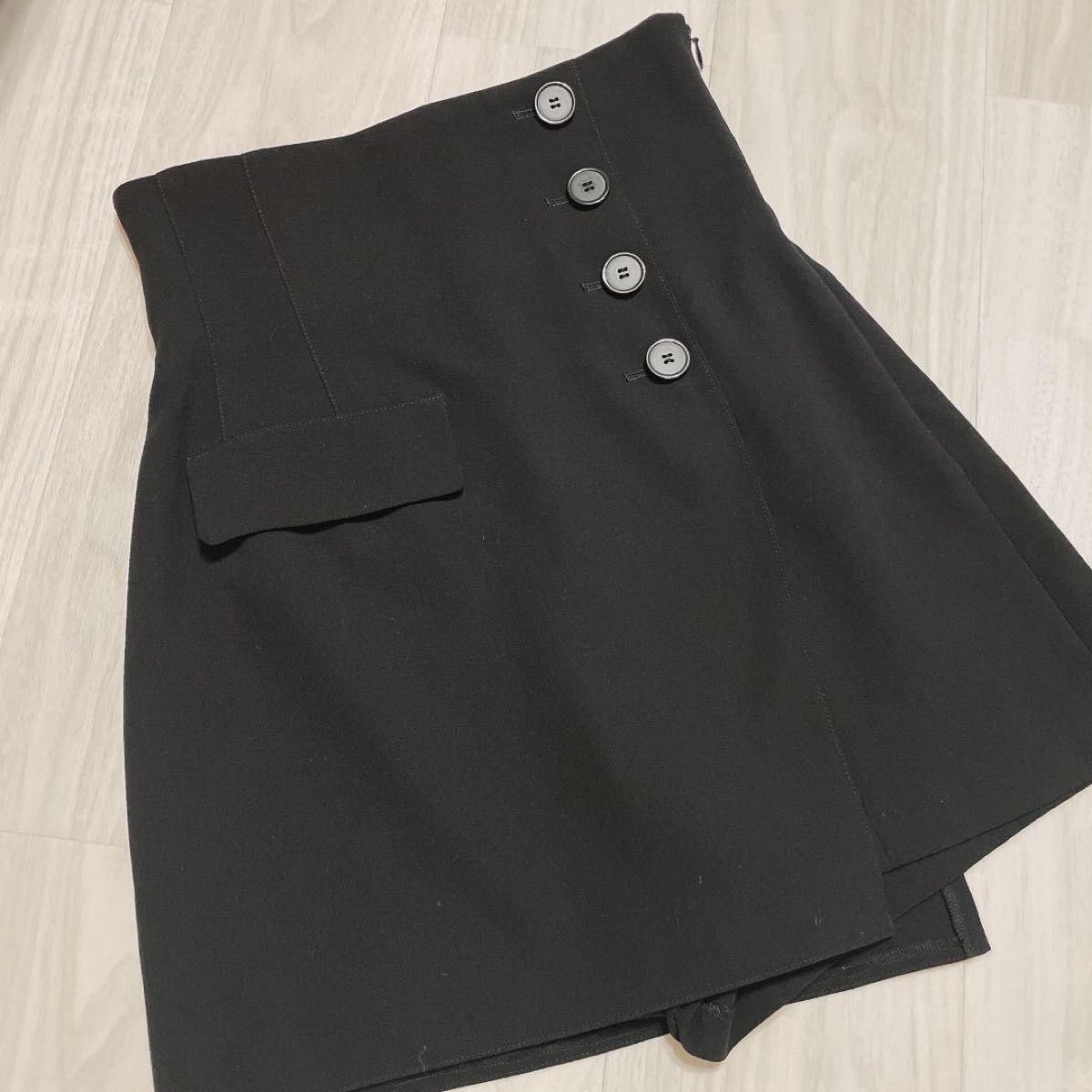 snidel Sustainableハイウエストキュロットショートパンツ 0 snidel Sustainableハイウエストキュロットショートパンツ 0