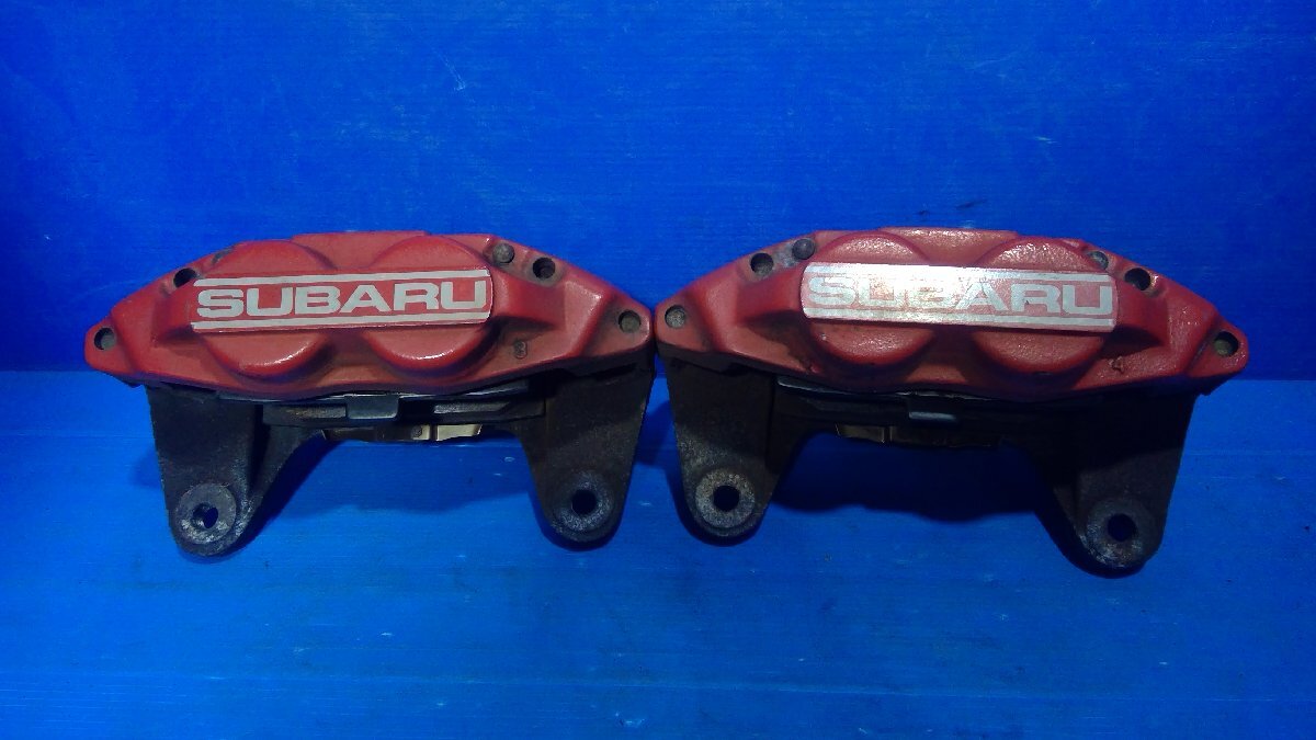 (I) Subaru Impreza GGA WRX original caliper 4 point set front rear STI rust have secondhand goods red GDA GGB BP5 BE5 BH5(2083)