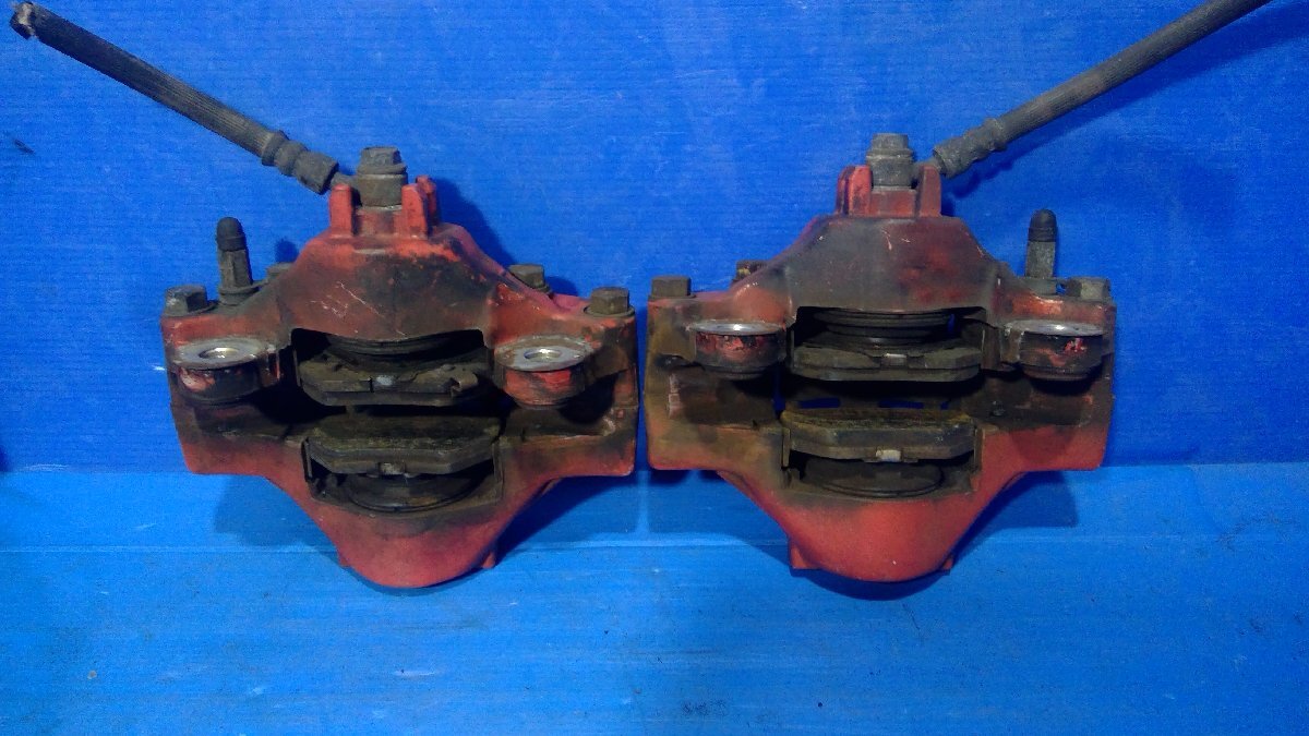 (I) Subaru Impreza GGA WRX original caliper 4 point set front rear STI rust have secondhand goods red GDA GGB BP5 BE5 BH5(2083)