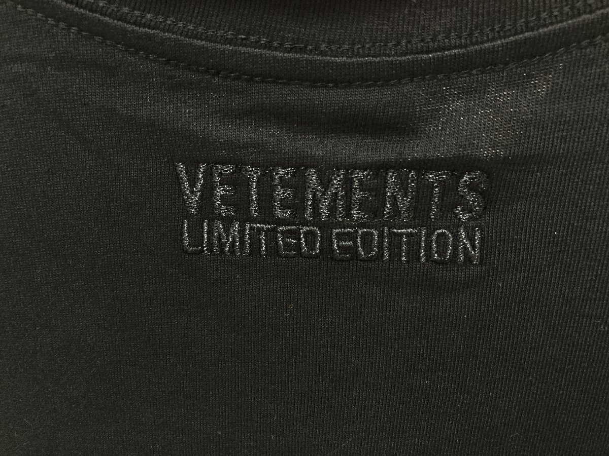 VETEMENTS ヴェトモン T-SHIRT 半袖 Tシャツ ブラック M 中古 TN 2の画像6