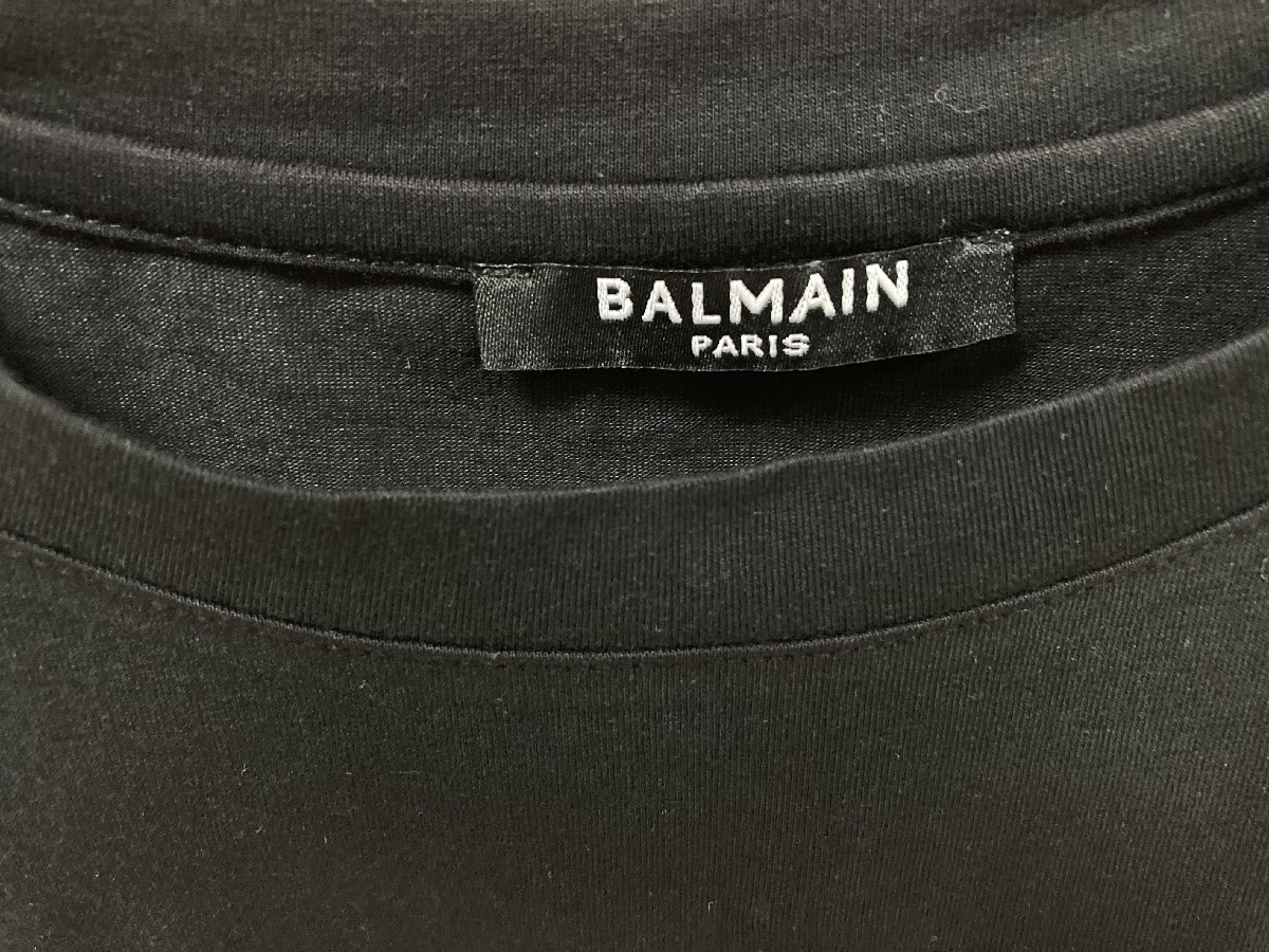 BALMAIN バルマン COTTON T-shirt 半袖 Tシャツ ファッション ブラック M 中古 TN 1の画像3