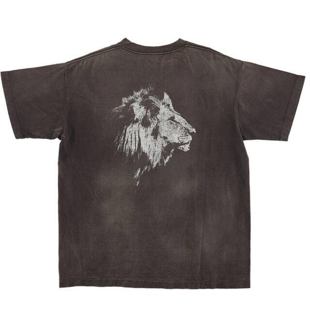 LASTMAN×SAINT BLACK T-SHIRT 半袖 Tシャツ ライオン 羊 M 中古 TN 1の画像2