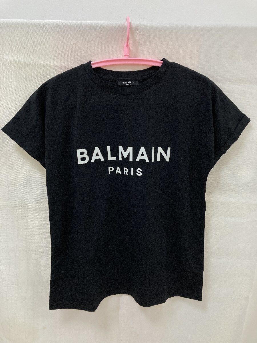 BALMAIN バルマン COTTON T-shirt 半袖 Tシャツ ファッション ブラック M 中古 TN 1の画像1