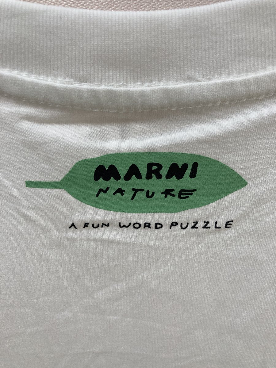 MARNI マルニ 花柄 t-shirt カジュアル レディース 半袖 Tシャツ ホワイト 40サイズ 中古 TN 5の画像5