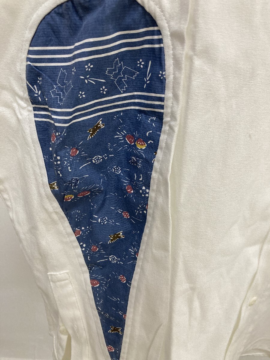 VISVIM ヴィズヴィム ALBACORE GARUDA SHIRT L/S 上着 シャツ 長袖 パッチ ホワイト サイズ３ 希少 中古 TN 1_画像3