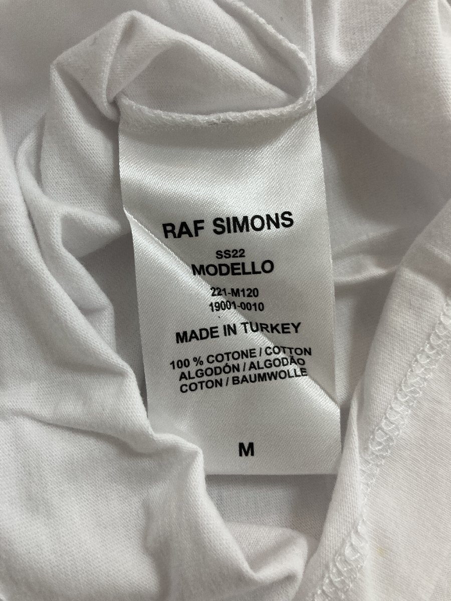 RAF SIMONS ラフ シモンズ TECHNO PIERCER T-SHIRT 半袖 Tシャツ ホワイト M 中古 TN 1_画像6