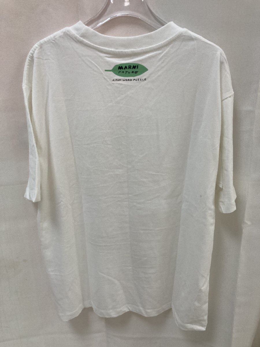 MARNI マルニ 花柄 t-shirt カジュアル レディース 半袖 Tシャツ ホワイト 40サイズ 中古 TN 6_画像4