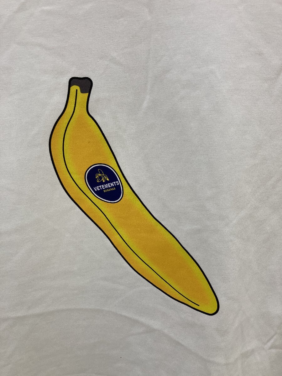 VETEMENTS ヴェトモン Banana バナナ T-SHIRT 半袖 Tシャツ ホワイト M 中古 TN 4_画像2