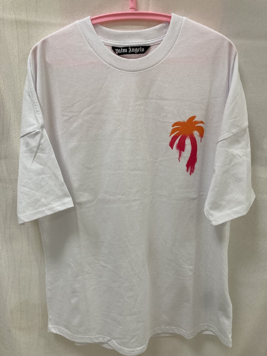 Palm Angels Script Logo Tee T-shirt 半袖 Tシャツ ホワイト M 中古 TN 7_画像1