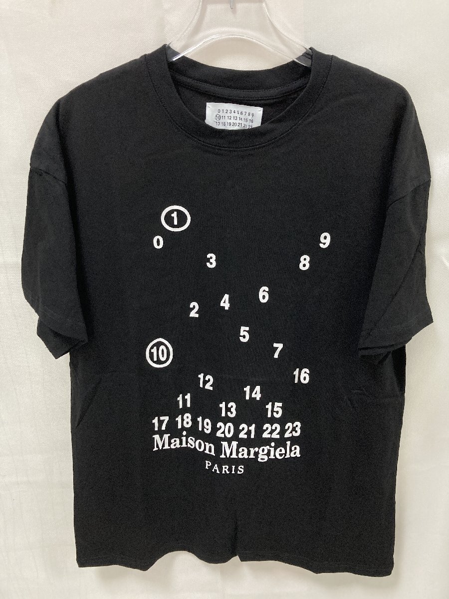Maison Margiela メゾン マルジェラ REGULAR FIT Numbering Logo T-shirt 半袖 Tシャツ ブラック M 中古 TN 1_画像1