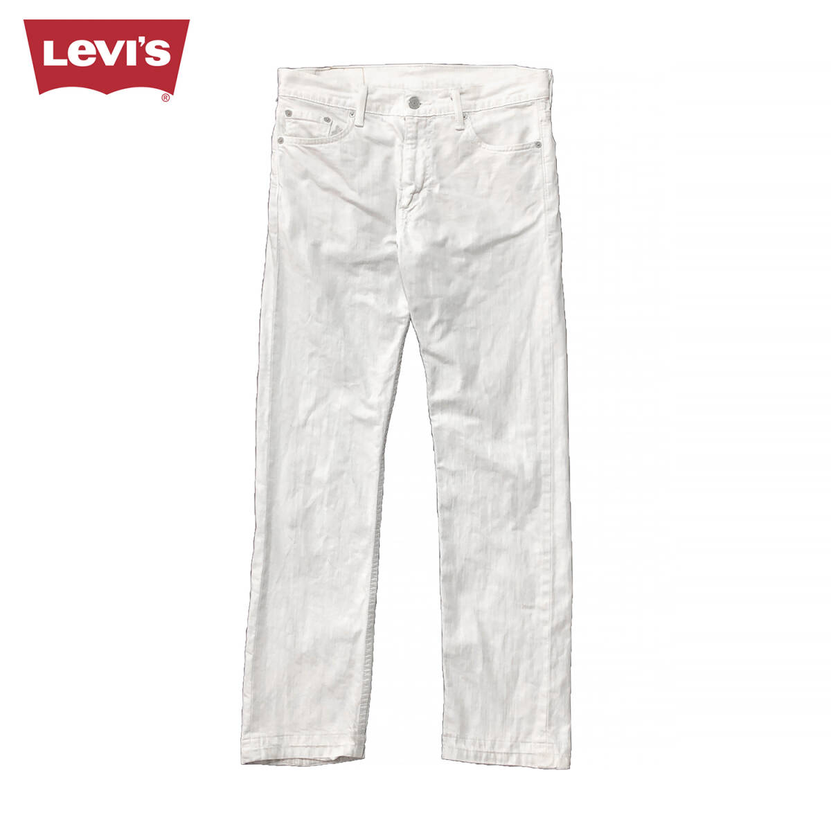 USA 古着 リーバイス 513 スリムストレート ストレッチ ジーンズ ホワイト W30 L30 デニムパンツ ジーパン 白色 Levis CA0429