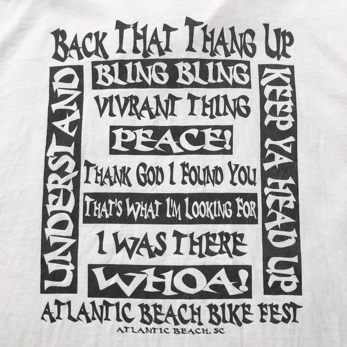 USA 古着 00S 南カロライナ州 アトランティックビーチ BIKE FEST オールド プリント Tシャツ メンズXXL 大きいサイズ ヴィンテージ BA2660