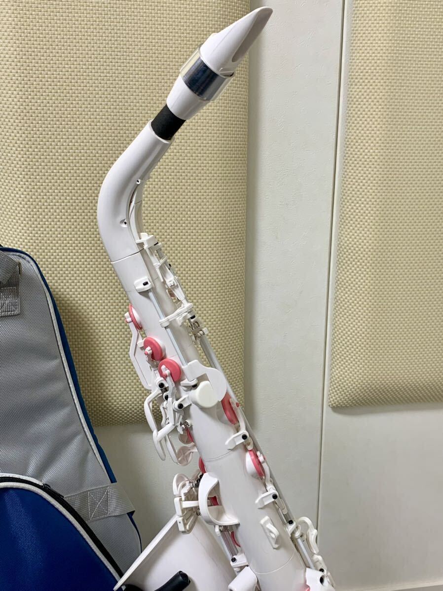  white × pink vibrato alto saxophone plastic poly- car bone-to rare goods # Yamaha YAMAHAveno-va cell ma-