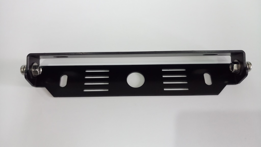 ブラックアルマイト・アルミ製ナンバーステー角度調整可の画像2