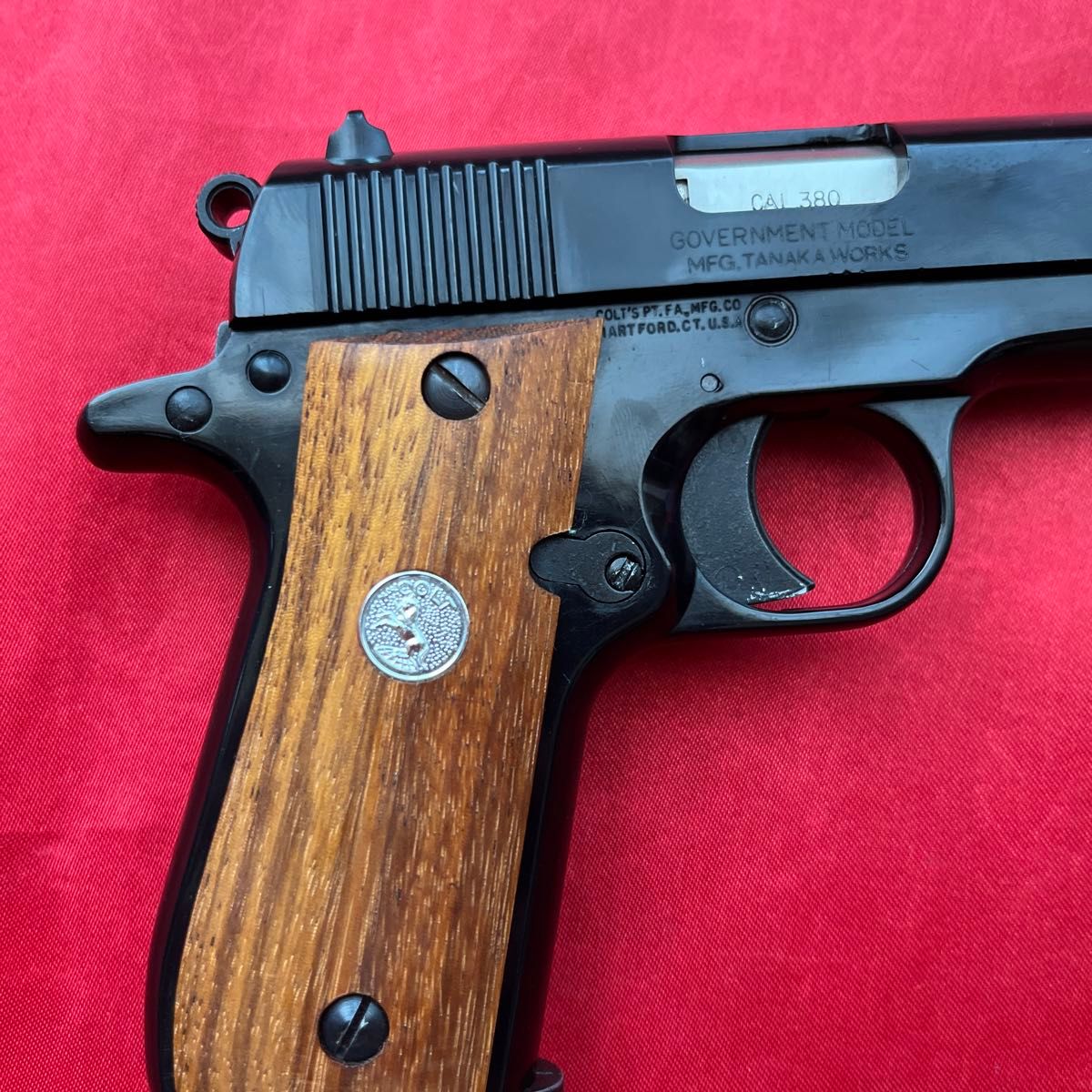 タナカ コルト380オート 木製グリップ ガスブローバック タナカ コルト380オート 木製グリップ ガスブローバック