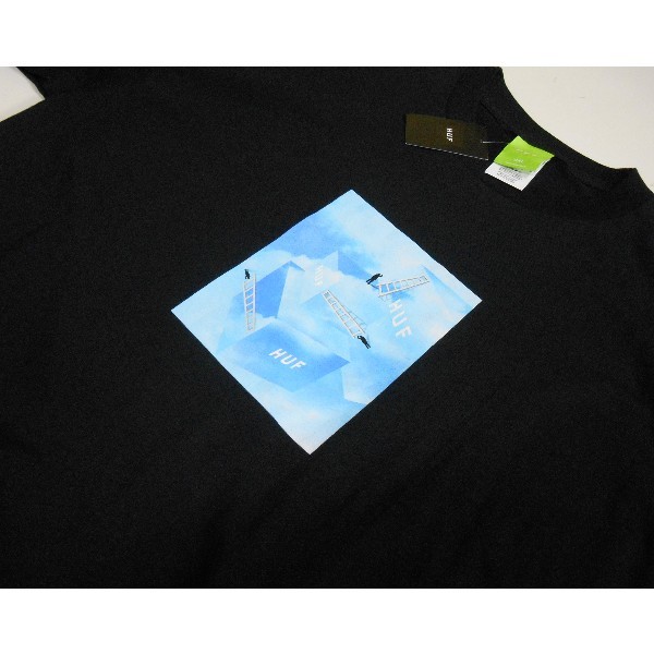 HUF*ハフ*US:XXL[CLOUDED]ブラック/プリント半袖Tシャツ_画像2