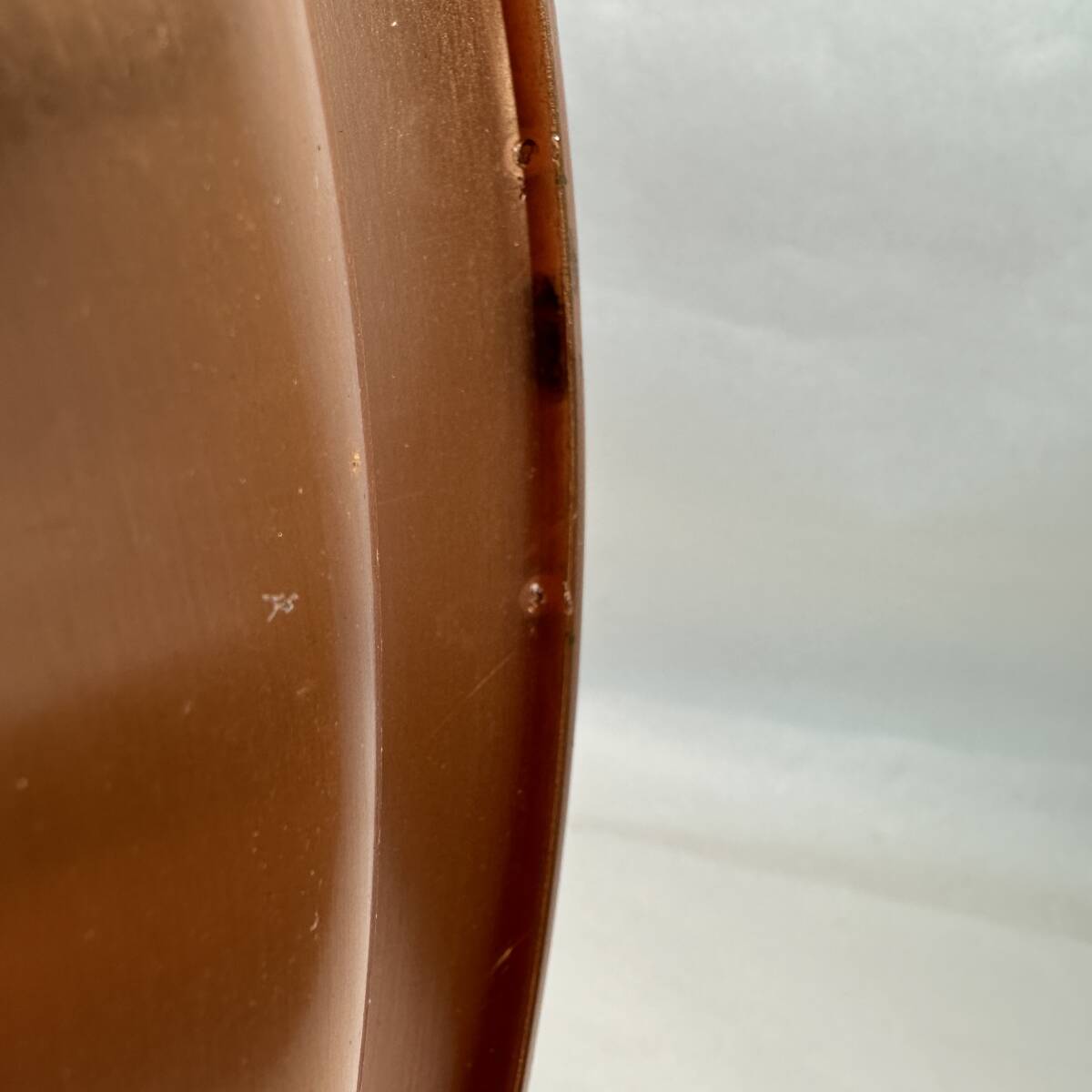 純銅製 トレー お盆 丸盆（大） 盆 径約35.5cm 金属工芸品 COPPER 株式会社和凰の画像3