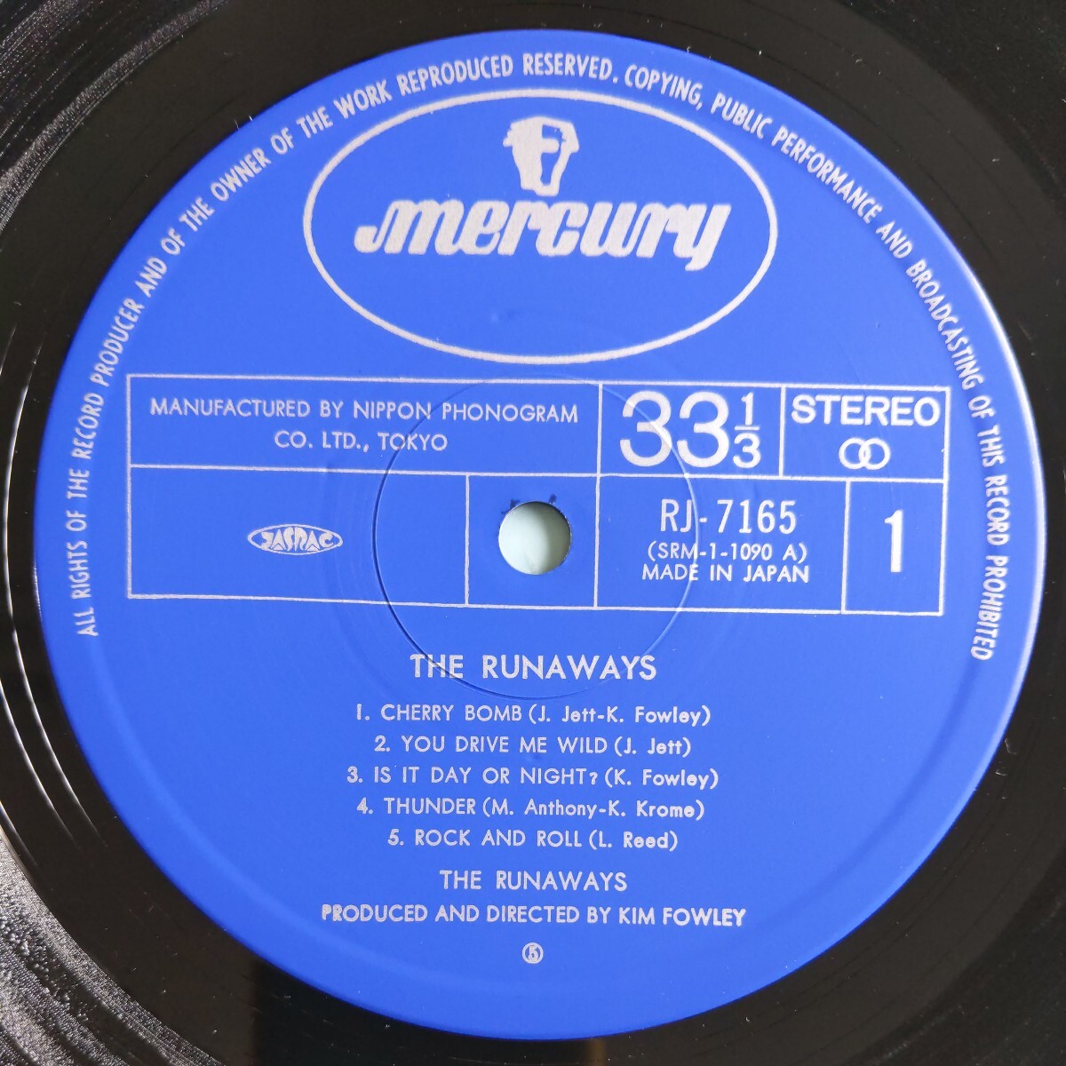 【帯付/試聴済LP】ランナウェイズ『THE RUNAWAYS/チェリー・ボンブ』1977年来日記念盤RJ-7165★シェリー・カリー/ジョーン・ジェット_画像7