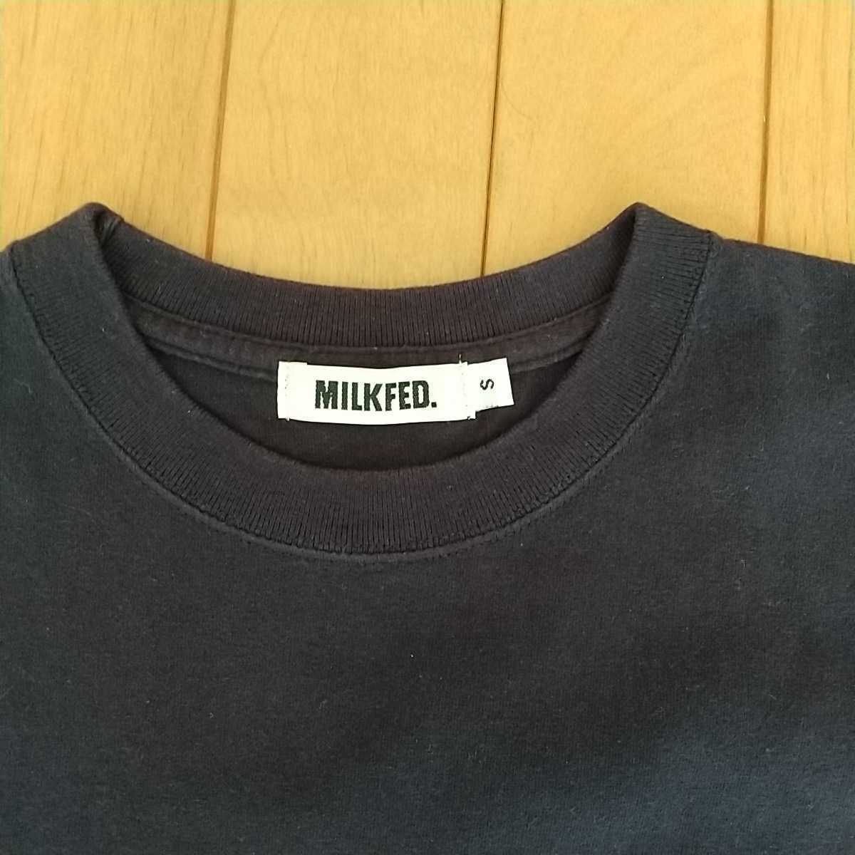 MILKFED короткий рукав футболка темно-синий box Logo 