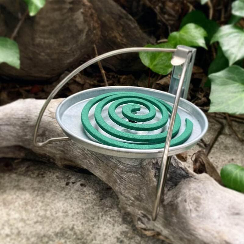 mo ski to coil holder Galvanized color mosquito repellent incense stick holder outdoor storage height 110mm width 175mm depth 165mm H21-0307