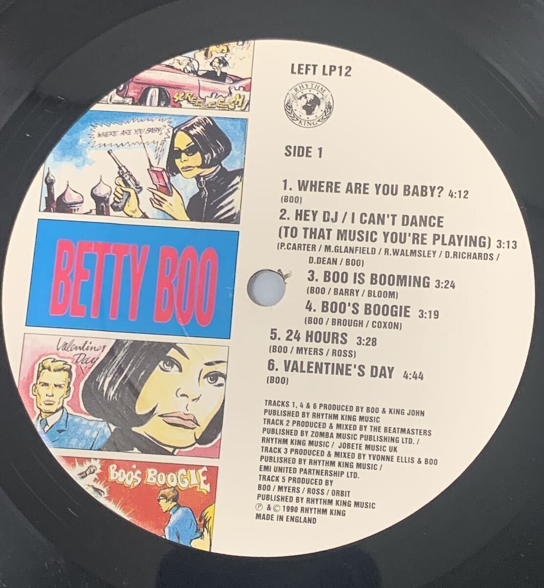 UKオリジナル盤LP Betty Boo Boomania Beatmasters William Orbit _画像8