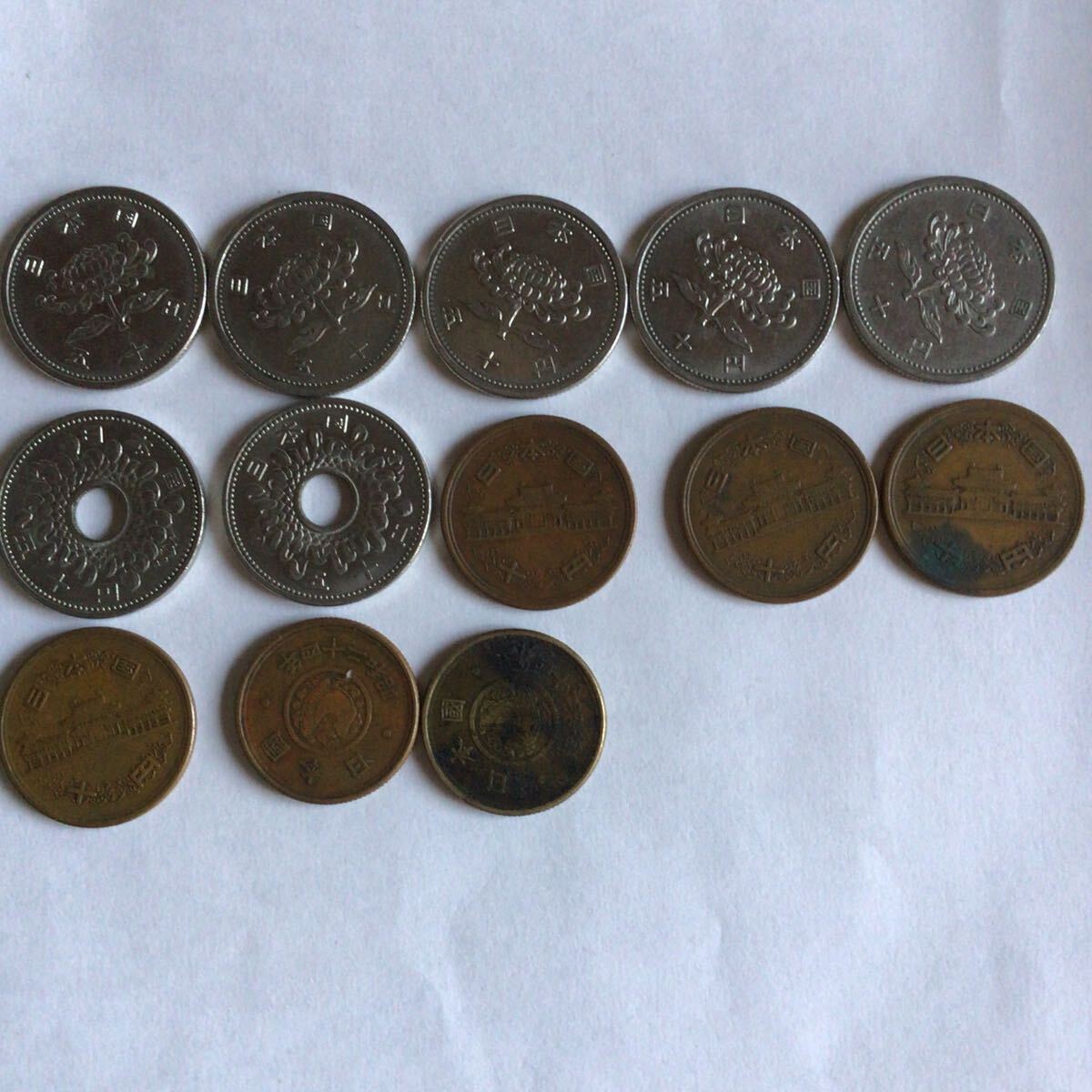 50円硬貨ギザ10円硬貨5円硬貨の画像2