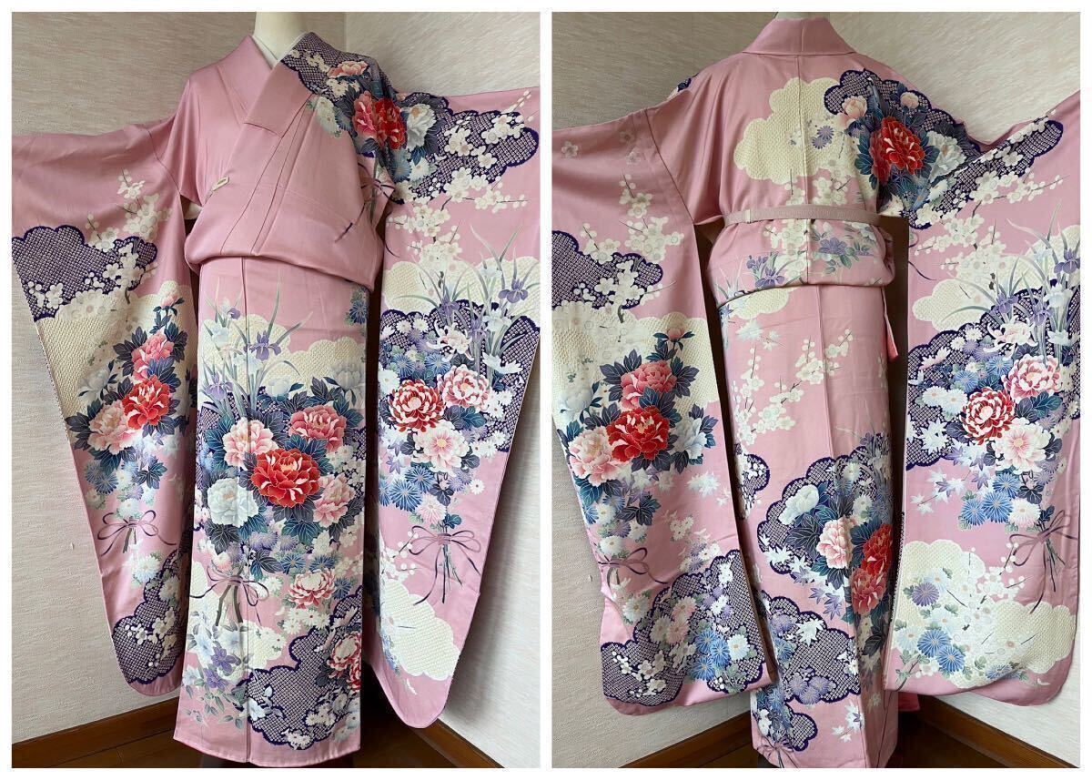 新品未使用 しつけ糸付き 小振り袖 新品未使用 しつけ糸付き 小振り袖