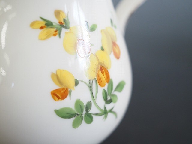 美品 マイセン Meissen 『金彩 3つ花図 クリーマー』 洋食器 ミルクポット 225aの画像9