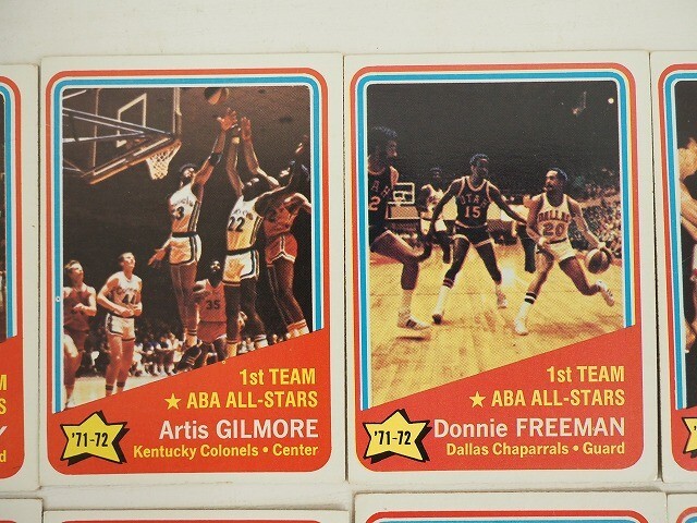 ABA 1972-73 Topps 10枚 #249-#258 ABA ALLSTARS BASKETBALL トップスカード バスケットボール 246aの画像3