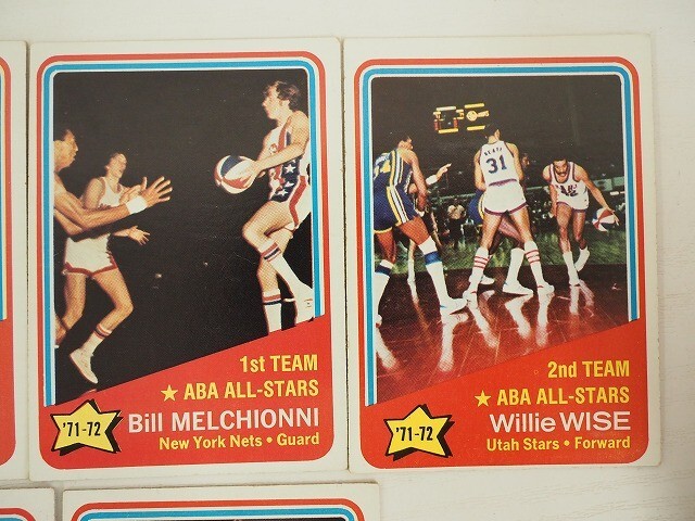 ABA 1972-73 Topps 10枚 #249-#258 ABA ALLSTARS BASKETBALL トップスカード バスケットボール 246aの画像4