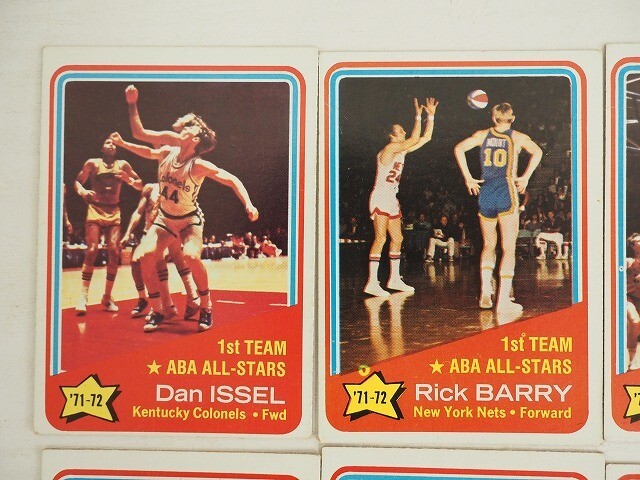 ABA 1972-73 Topps 10枚 #249-#258 ABA ALLSTARS BASKETBALL トップスカード バスケットボール 246aの画像2