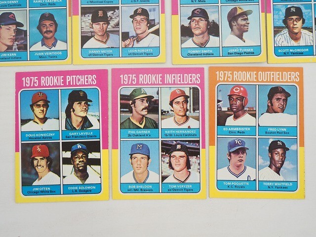 1975 Topps #614-#624 11枚 ROOKIE PITCHERS/OUTFIELDERS/INFIELDERS/Catchers-Outfielders MLB Baseball card 262a_画像6