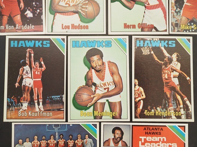 1975-76 Topps HAWKS 9枚 Herm Gilliam #7/#25/#43/#62/#98/#152/#171/#203/#116 basketball トップス バスケットボール カード 279a_画像4
