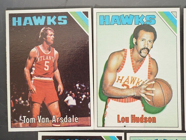 1975-76 Topps HAWKS 9枚 Herm Gilliam #7/#25/#43/#62/#98/#152/#171/#203/#116 basketball トップス バスケットボール カード 279a_画像2