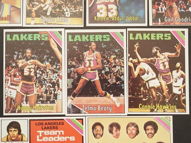 1975-76 Topps LAKERS 9枚 abdul jabbar #34/#52/#90/#110/#179/#177/#195/#125/#212 basketball トップス バスケットボール カード 280a_画像4