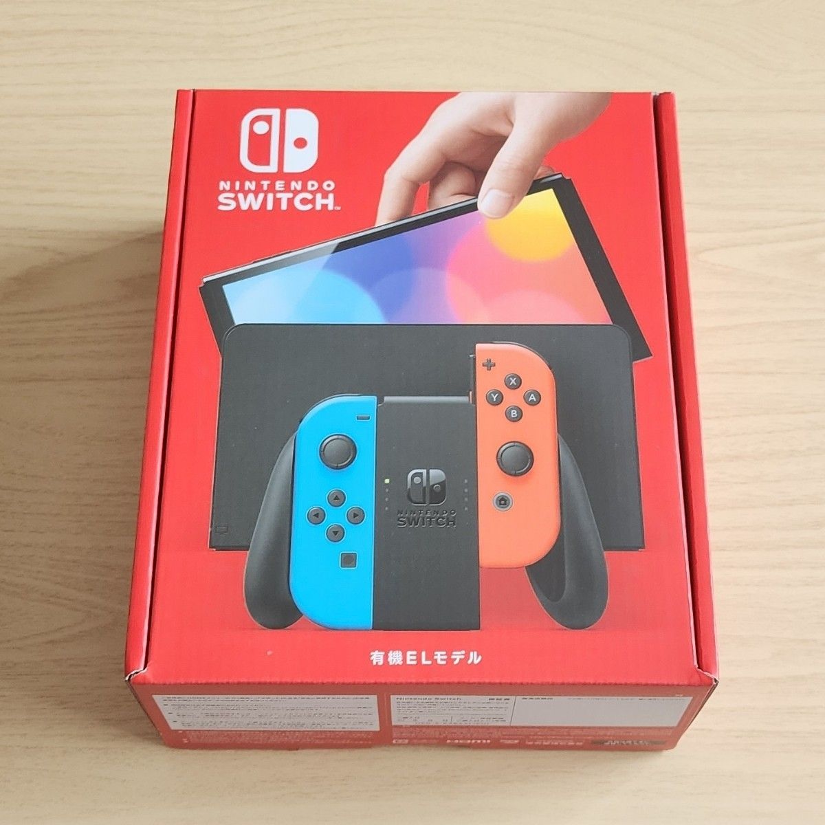 【新品】Nintendo Switch(有機ELモデル) ネオンブルー ネオンレッド 保護フィルム マイクロファイバークロス