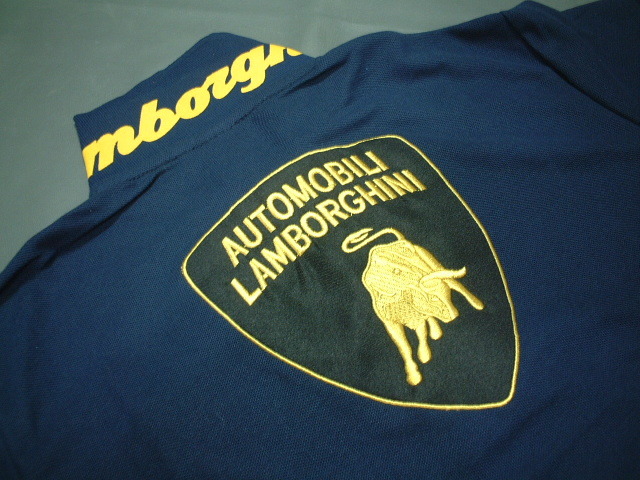 ★在庫一掃セールです★送料無料★必見★Lamborghini★ランボルギーの★素敵～で★お洒落～で★綺麗～な★ポロシャツ★ネイビー★L★新品★_画像5