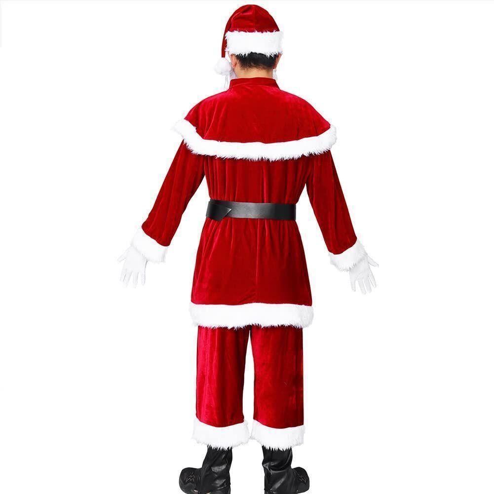 【9点セット】サンタ コスプレセット 衣装 クリスマス メンズ パーティー コスチューム Xmas 大きいサイズ_画像4