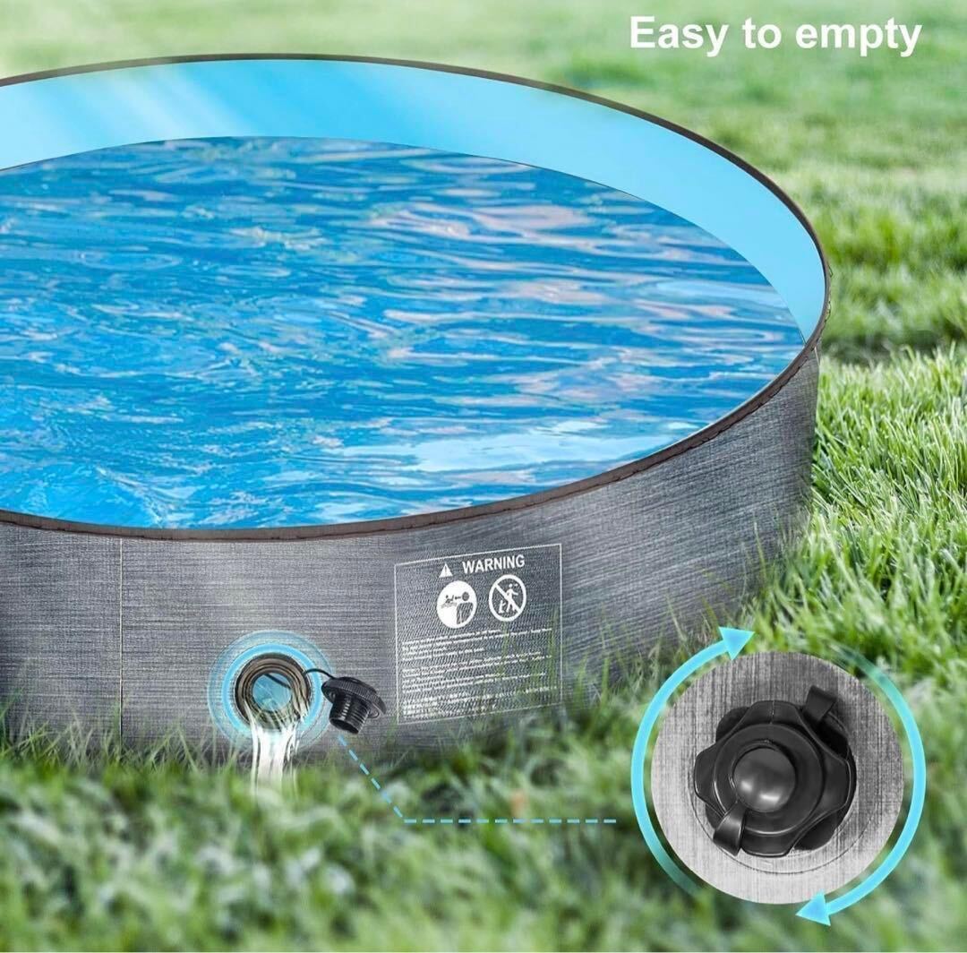 [ для маленьких собак ] бассейн 100l домашнее животное складной бассейн предотвращение скольжения ребенок собака кошка домашний бассейн водные развлечения 