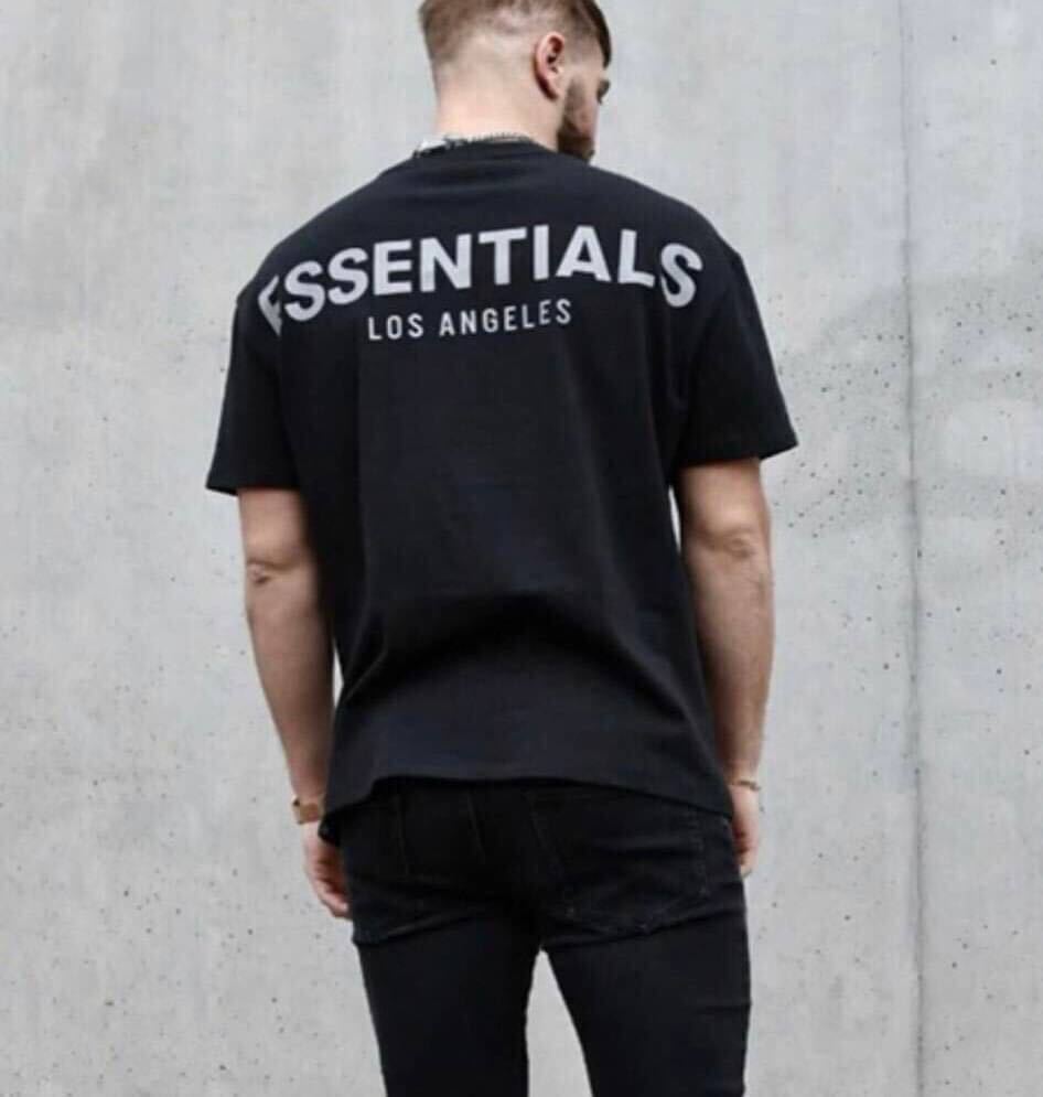 新品 ESSENTIALS エッセンシャルズ LA 限定 Tシャツ ブラックサイズLの画像3