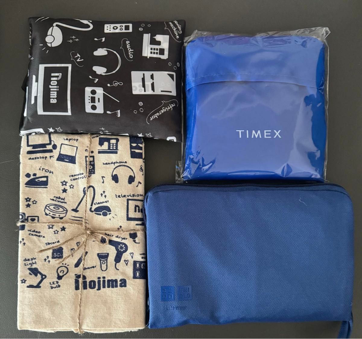 【非売品/未使用】ユニクロ・ノジマ・TIMEX ノベルティバッグ