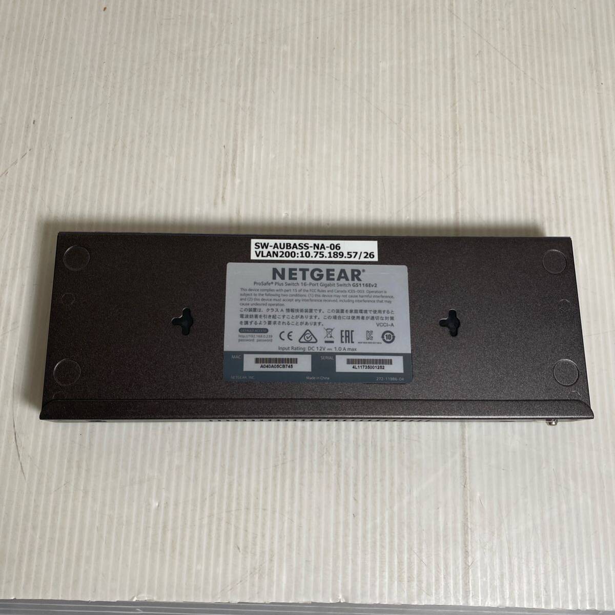 NETGEAR Switch GS116E スイッチングハブ ProSAFE ギガピット16ポート アンマネージプラス スイッチ スイッチングハブ ② （A4 ）_画像2