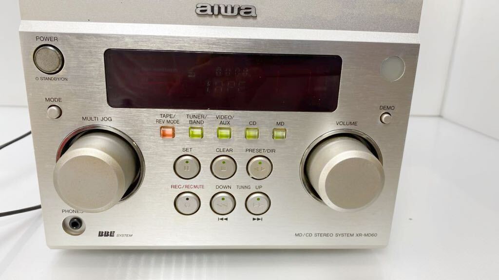 C3DP-050818 aiwa Aiwa Mini disk recorder AM-H30 Aiwa XR-MD60 electrification verification Junk 