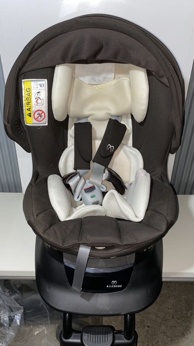 C5DP-051409 2017年製AILEBEBE　エールベベ　チャイルドシート　 プレミアム　ALB861　新生児〜4才ごろ　50ｃm以上100cmまで　未洗濯_画像7