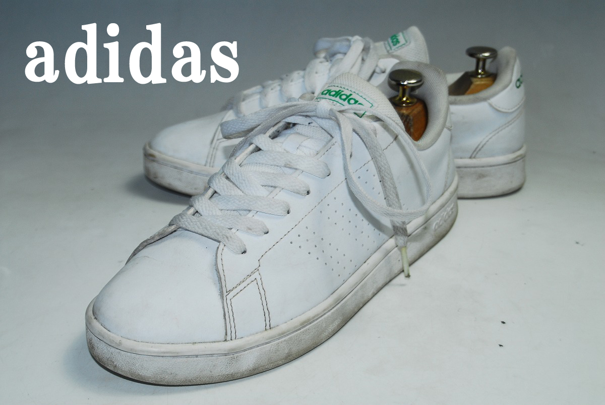 ◆DSC6554◆驚愕の1000円～完全売り切り！アディダス◆adidas/アドバンコート/ホワイト/25.5㎝/ロー/存在感抜群！永遠の王道スニーカー！_存在感抜群！永遠の王道スニーカー！